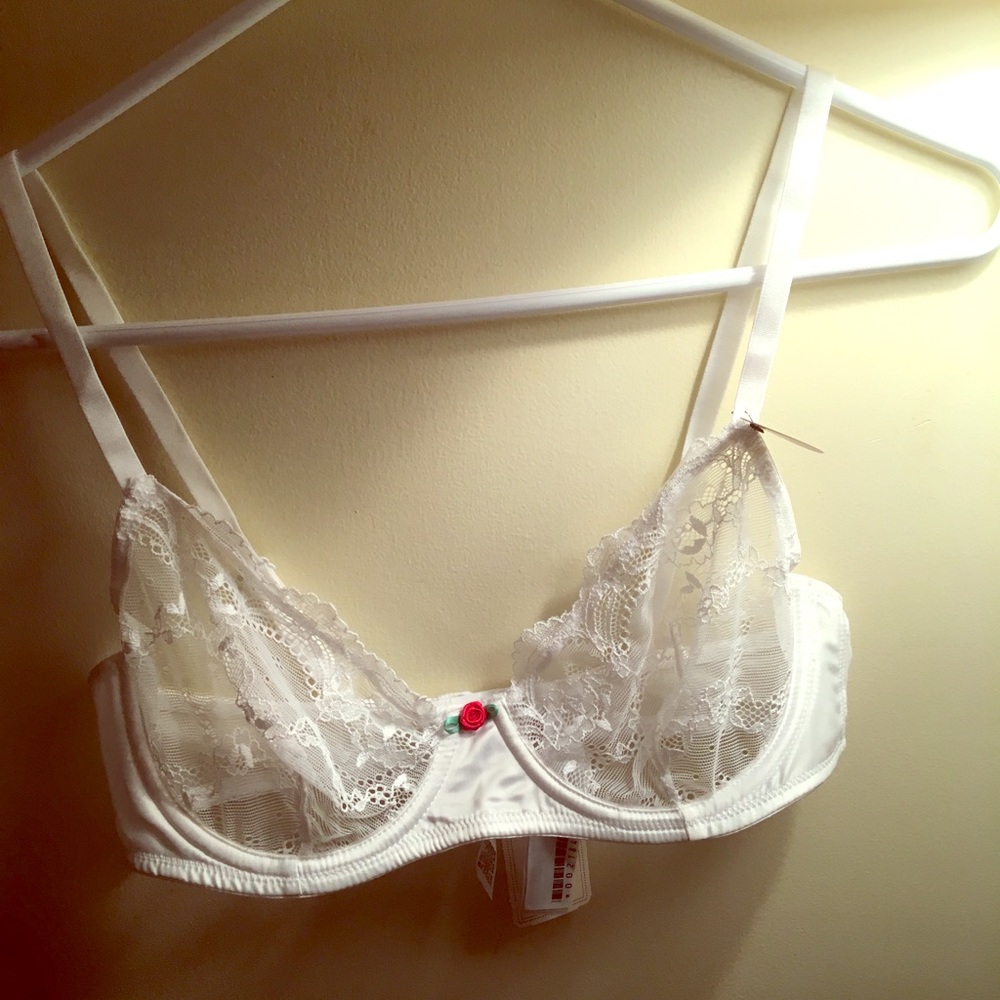 Forever 21 Lacy White Bra